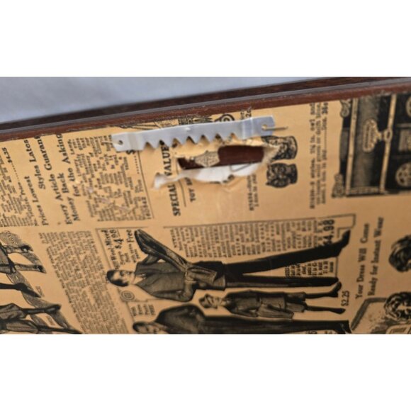 Shadowbox Framed Train Artwork Clock Parts Collage by Girard - Picture 8 of 8